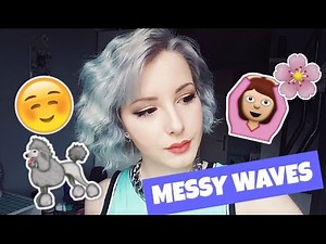 ✂ Voluminous waves/curls for short hair - Messy waves for short hair
