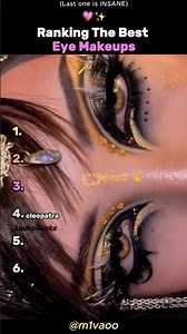 Ranking The Best Eye Makeup Ever 💖 #eyemakeup #makeuptrends