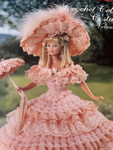 Crochet Barbie Doll Gown Pattern: Vintage Embroidery Dress (paper Copy) - Etsy