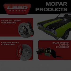 Building a Charger, Barracuda, Dart, or Road Runner? LEED Brakes has precision-engineered disc brake kits made just for Mopar platforms. | LEED Brakes
