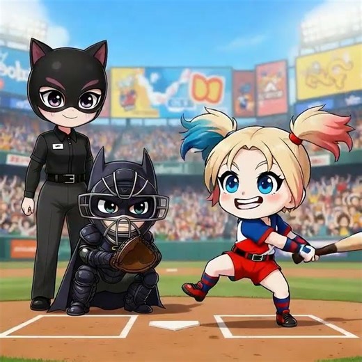 Cute Gotham Baseball EP.2 … Just don't strike out