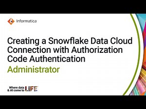 Creating a Snowflake Data Cloud Connection with Authorization Code Authentication in Administrator