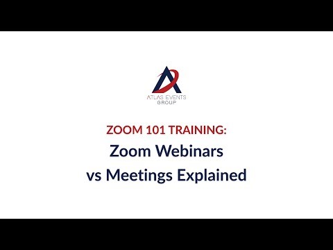 Zoom 101 Training: Zoom Webinars vs Meetings Explained