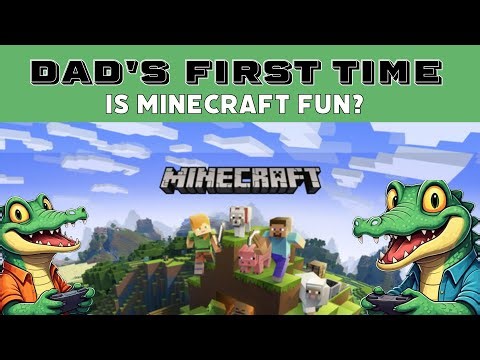 Dad's First Minecraft Adventure! ⛏️😂
