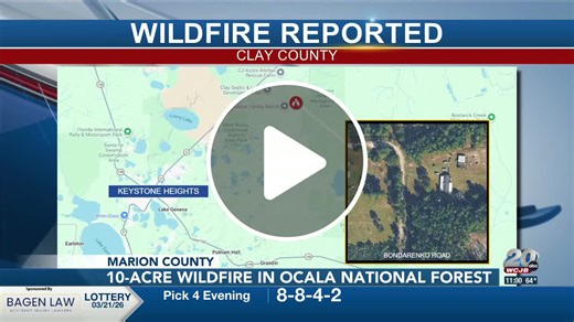 Clay County Fire Fighters battle over 300-acre blaze near Keystone Heights - NewsBreak