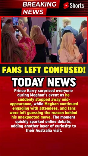 BREAKING: Prince Harry’s Unexpected Move at Meghan’s Event Sparks Questions