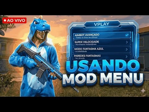 🔵HACK no FREEFIRE AO VIVO🔵UPANDO INSCRITOS COM MOD MENU GRÁTIS ???🔵ANDROID E IOS ?🔵