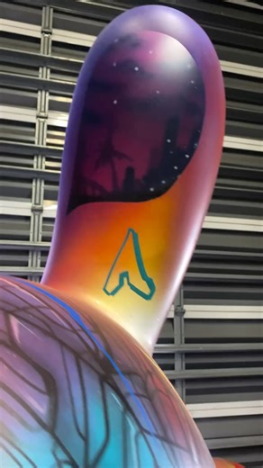 ABSTRK on Instagram: "PROCESS of an oldy but goody that sold .. @superplastic | @guarapostudios #handpainted #superplastic"