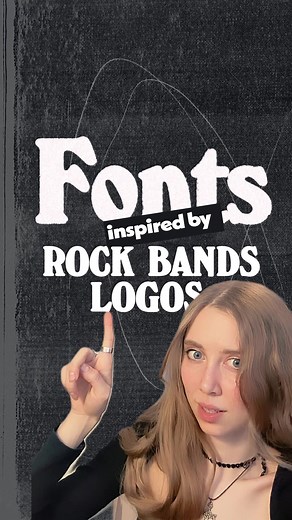 Unique Fonts Inspired by Famous Rock Bands Logos