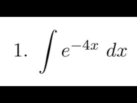 integrate e^-4x dx