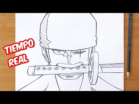 Cómo DIBUJAR a ZORO 🎨 Paso a Paso en Tiempo Real