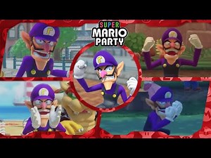 Super Mario Party ᴴᴰ Challenge Road - Master Mode | All Minigames (Waluigi gameplay)