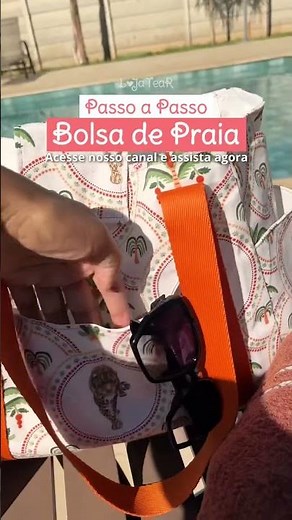 Passo a Passo Bolsa de Praia Impermeável Costura Criativa Loja Tear