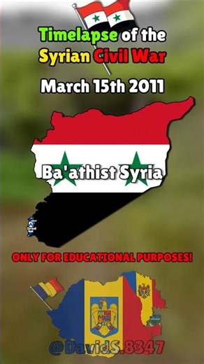 Timeline of the Syrian Civil War. EDUCATIONAL PURPOSES ONLY! #mappinguprising #geography #mapping