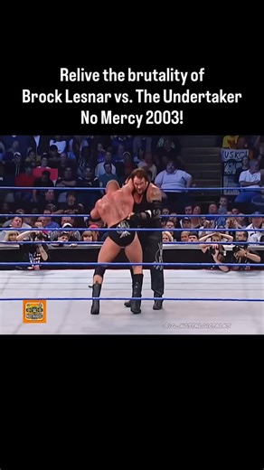Nostalgic Talks | Brock Lesnar and Undertaker redefined intensity at No Mercy 2003! #WWE #BrockLesnar #TheUndertaker #WWEThrowback #WrestlingLegends... | Instagram