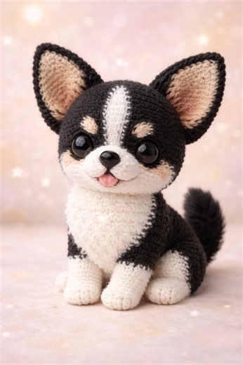 Realistic Sitting Chihuahua Amigurumi Plush – Crochet Dog Stuffed Animal Toy - Etsy