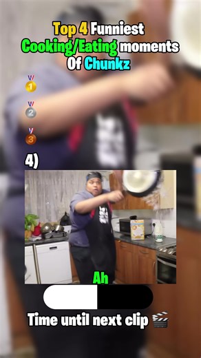 TOP 4 FUNNIEST EATING/COOKING MOMENTS 🤣🤣 #fyp #chunkz #viral #funnymoment