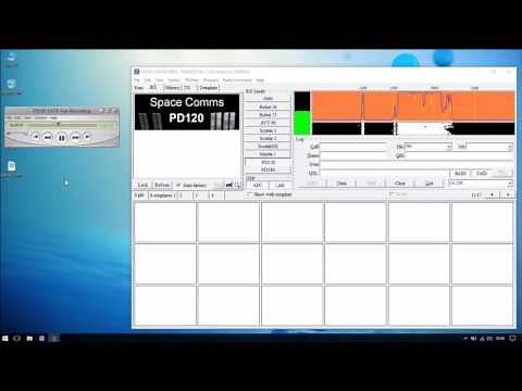 ISS-SSTV MMSSTV PD120 Test Recording setup.