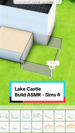 Building a Stunning Lake Castle in The Sims 4
