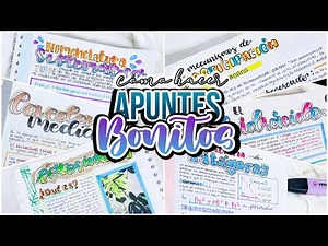 Como hacer APUNTES BONITOS - fáciles y creativos✨ - minimalistas, saturados y maximalistas💕