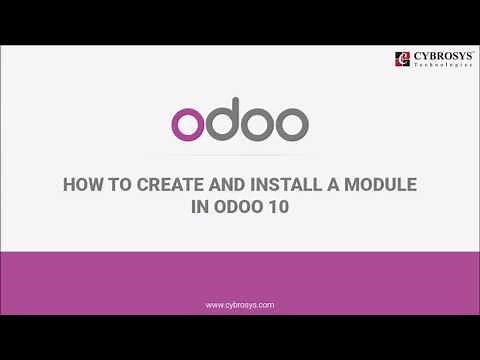 How to create and install a module in odoo 10?