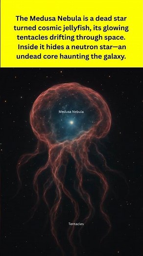 A Ghost Jellyfish Floating Across the Galaxy #medusanebula