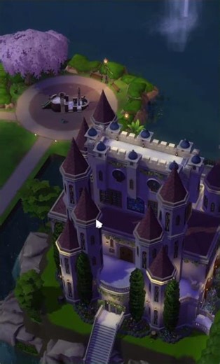 Snow White Castle at Night Part 2 #sims4 #snowwhite #disneyprincess