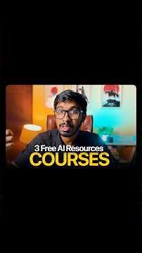 3 FREE AI courses to learn in 2026 to be Unstoppable 🔥