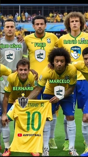 The Brazil Lineup at the World Cup 2014 #brazil #brasil #neymar #vinicius #ronaldinho #worldcup