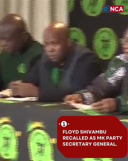 [eNCA News Wrap] Floyd Shivambu recalled as MK party secretary-general; court declares Cholota’s extradition unlawful; judge dismisses Thale’s stay of prosecution bid; death threats sent to Andiswa Mengo. eNCA's Ntandoyenkosi Kubheka brings you the top stories that made headlines today. | eNCAnews