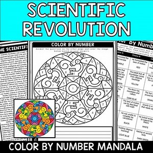 Scientific Revolution Color by Number - Reading Comprehension Passage Activity