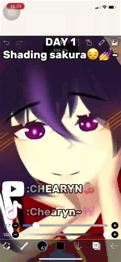 DAY 1 SHADING SAKURA~|| ib:idik #fypシ゚viral #sakura