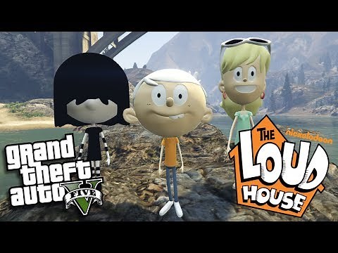 GTA 5 Mods - THE LOUD HOUSE MOD w/ LINCOLN LOUD, LENI LOUD & LUCY LOUD (GTA 5 Mods Gameplay)