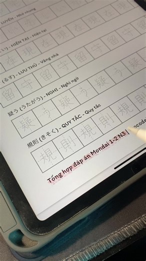 Update đáp án jlpt mới nhất vào file luyện kanji #thocodehoctiengnhat #filekanji #websitehockanji #nhaikanji