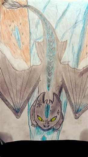 TOOTHLESS Alpha mode🔥. #httyd #live #viral #best #king #dreamworks #toothless #alpha #painting #xd