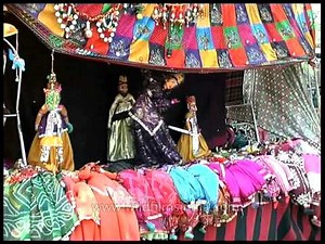Rajasthani Puppet dancing in Dilli Haat
