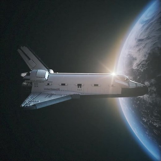 Launch a legend. The new NASA Space Shuttle Discovery with Hubble Space telescope celebrates two icons in space exploration. https://lego.build/NASADiscoveryLaunch | LEGO