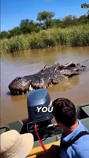 Even Giant Crocodiles Can Climb Trees 🐊🌳. #documentary#usashorts#shorts