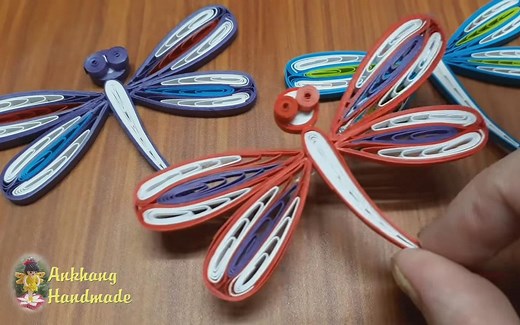 衍纸【Quiling】  蜻蜓教程  DIY纸蜻蜓教程