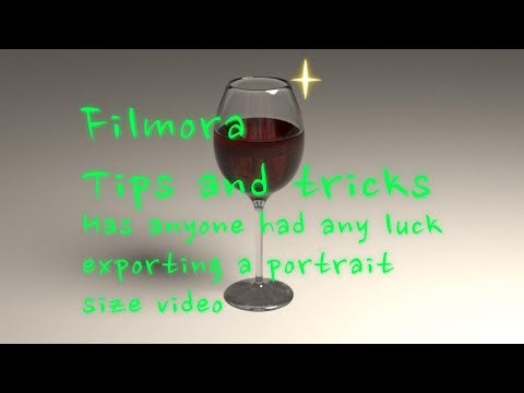 Has anyone had any luck exporting a portrait size video