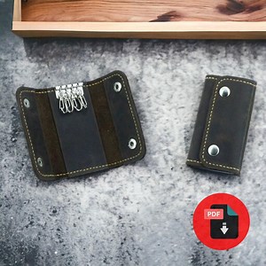 Leather Key Holder Pattern - Leather Patterns - Pdf Pattern - Etsy Canada