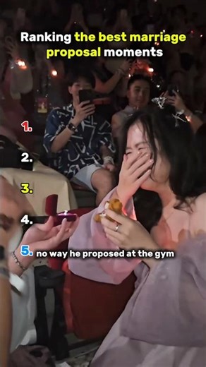 Ranking the best marriage proposal moments. #fyp #ranking #funny