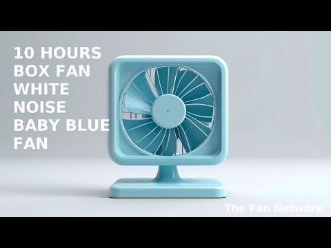10 Hours Baby Blue Box Fan White Noise for Sleep, Study & Relaxation