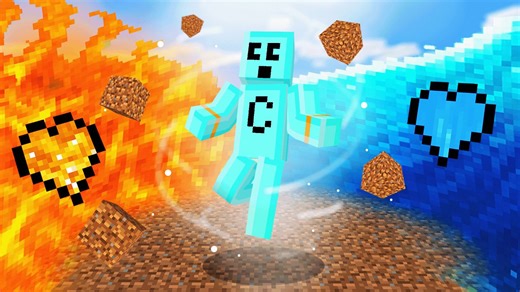 Minecraft but elemental hearts exist