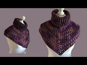 Very warm crochet collar for beginners 😊😉#crochet #diy #handmade #tutorial #fashion