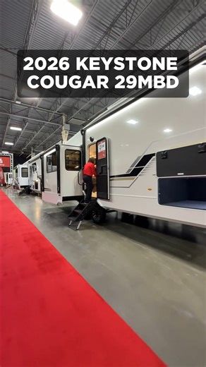 Follow along as we highlight some of the standout features of the 2026 Keystone RV Cougar 29MBD and show you why it’s the perfect home on wheels: ▪️ King Bed ▪️ Middle Bunkroom ▪️ Rear Kitchen ▪️ 2 Awnings Discover more about the Cougar: https://generalrv.com/keystone-rv/cougar-half-ton?utm_source=ig&utm_medium=Social&utm_campaign=Reel | General RV Center