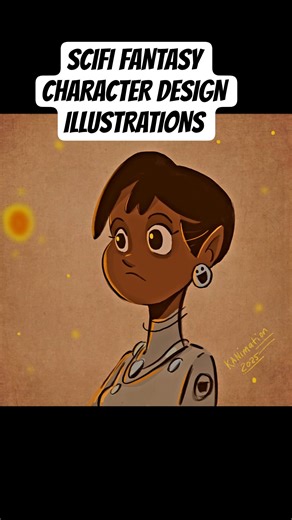 SCIFI FANTASY CHARACTER DESIGN DIGITAL ILLUSTRATIONS #shorts #characterdesign #scififantasy