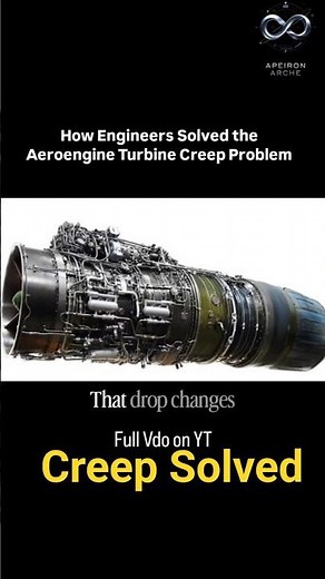 How Engineers Solved Jet Engine Turbine Creep - Thermal Barrowr. Coatings #apeironseries