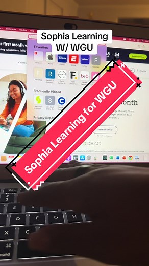 How I’m achieving my bachelors degree with WGU with the assistance of Sophia Learning. #SophiaLearning #WGU #westerngovernersuniversity #College #University