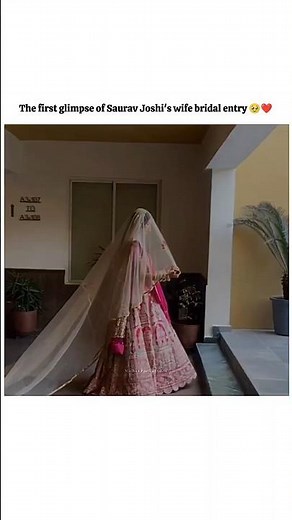 Avantika bhatt's bridal entry 🤌❤️ #sauravjoshivlogs #triggeredinsaan #trending #viral #wedding